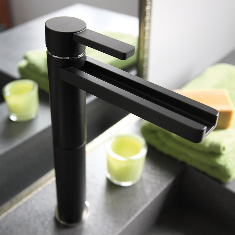 Polished Chrome Modern Single-Handle Waterfall Bathroom Faucet