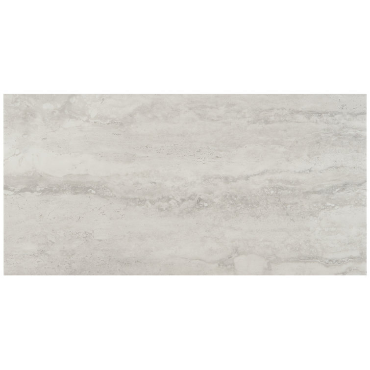 Elmdale Light Gray Wide Plank Vinyl Tile with Water Protection