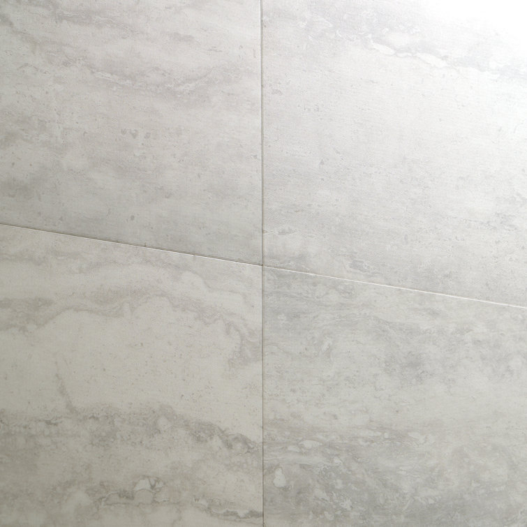 Elmdale Light Gray Wide Plank Vinyl Tile with Water Protection