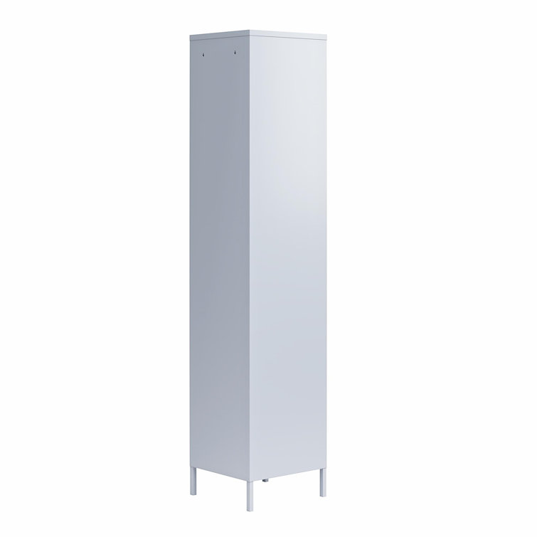 Powder Blue Tall Metal Locker Storage Cabinet with Adjustable Shelves
