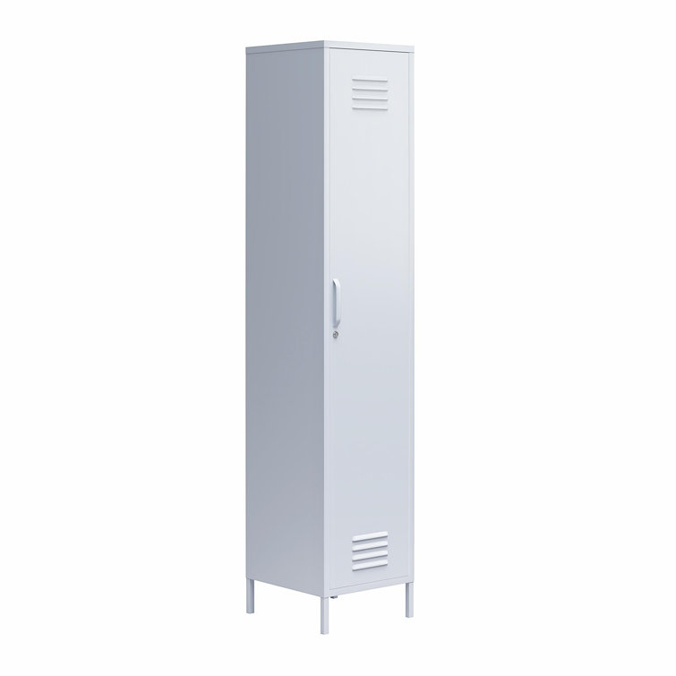 Powder Blue Tall Metal Locker Storage Cabinet with Adjustable Shelves