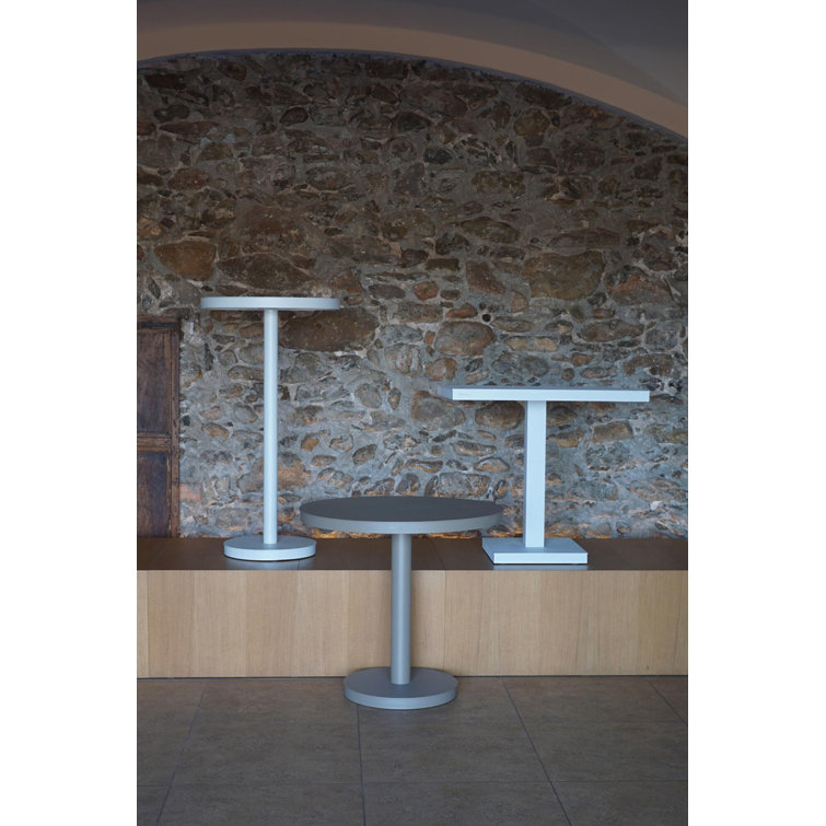 Black Square Aluminum Dining Table for 2