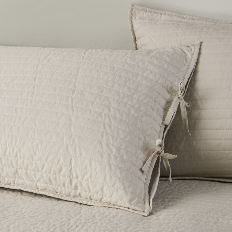 Neutral Plaid Reversible Polyester Daybed Cover Set