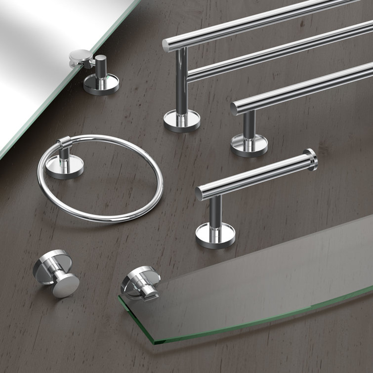 Sky Chrome Wall Mounted Towel Ring