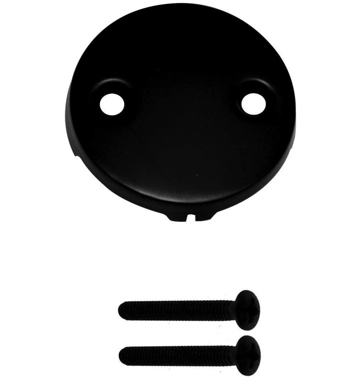 Matte Black Polypropylene Tub Drain Assembly with Twist and Close Mechanism