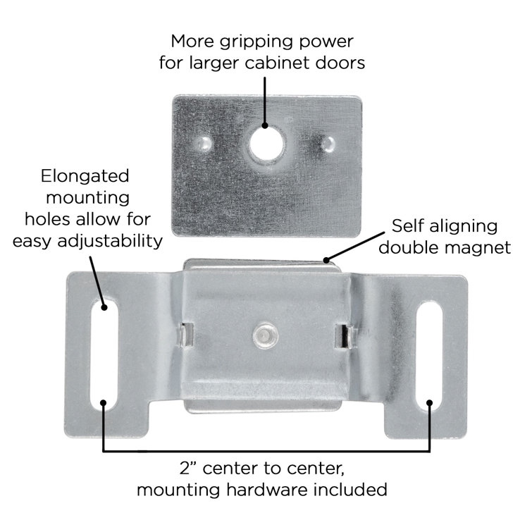 Cadmium Silver Steel Magnetic Door Catch
