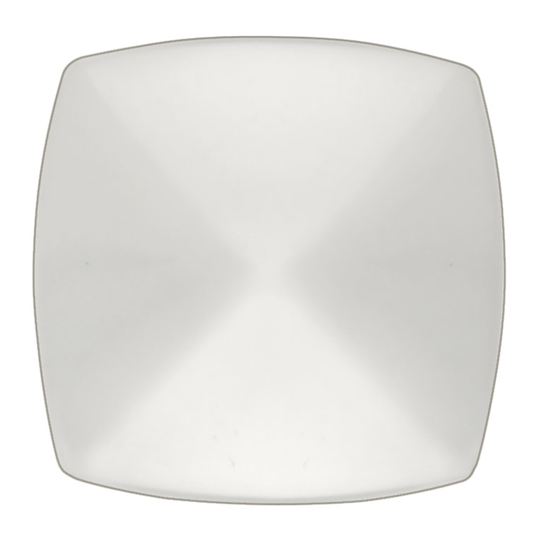 Chrome Square Modern Knob with Mounting Hardware