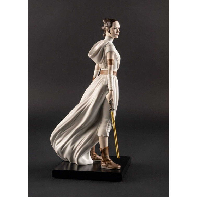 Handcrafted White and Brown Porcelain Rey Figurine