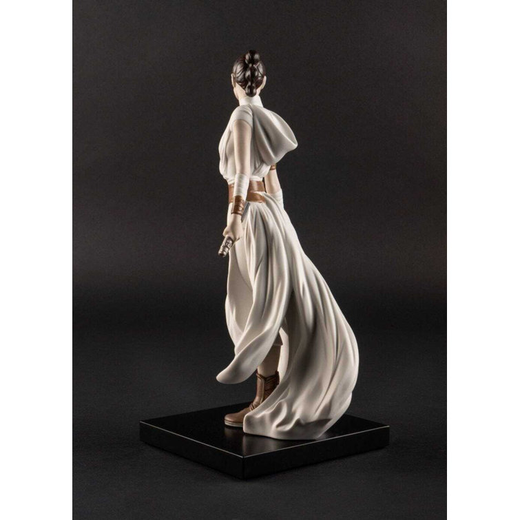 Handcrafted White and Brown Porcelain Rey Figurine