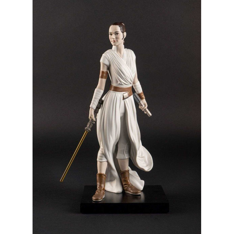 Handcrafted White and Brown Porcelain Rey Figurine