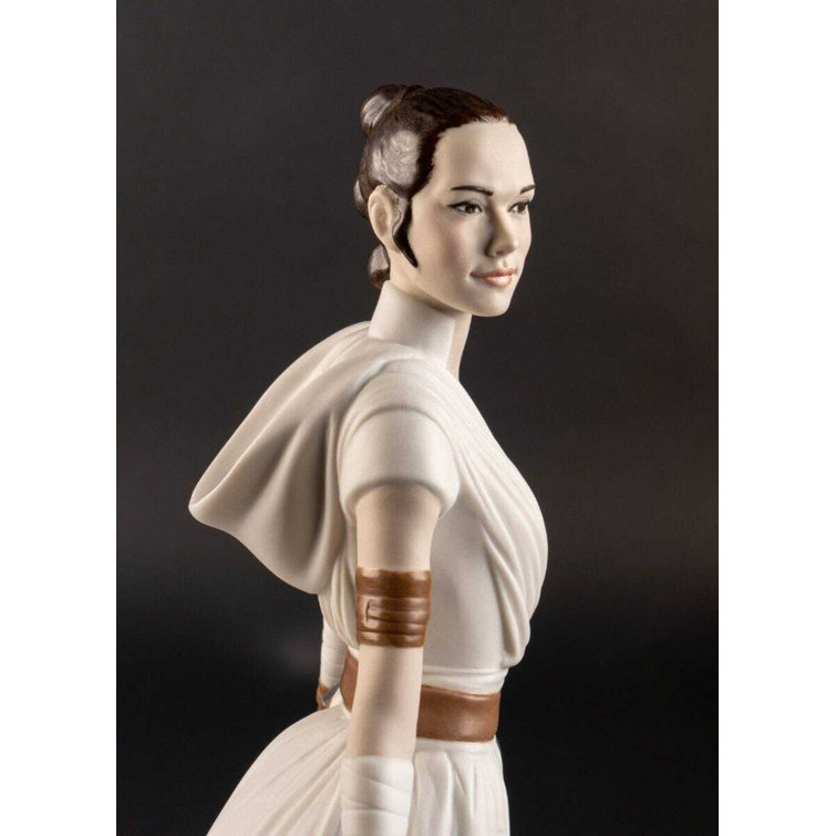 Handcrafted White and Brown Porcelain Rey Figurine