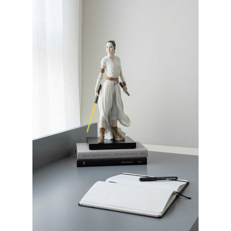 Handcrafted White and Brown Porcelain Rey Figurine