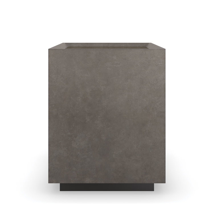 Beige and Brown Rectangular Wood End Table with Mirrored Shelf