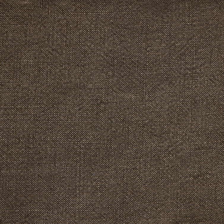 Aurelia Coffee Brown Linen Three-Piece Sectional Sofa