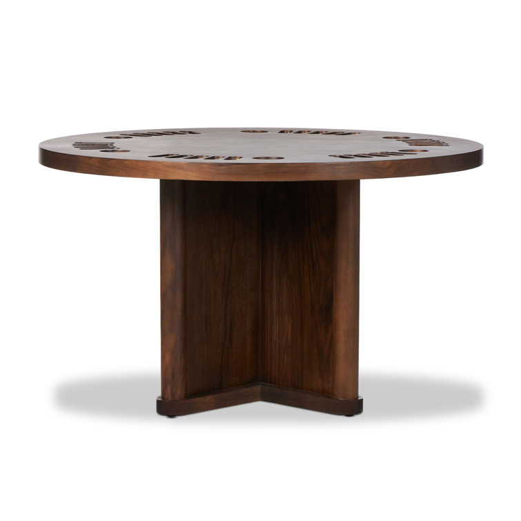 Mayfield Dark Walnut Round Poker Table