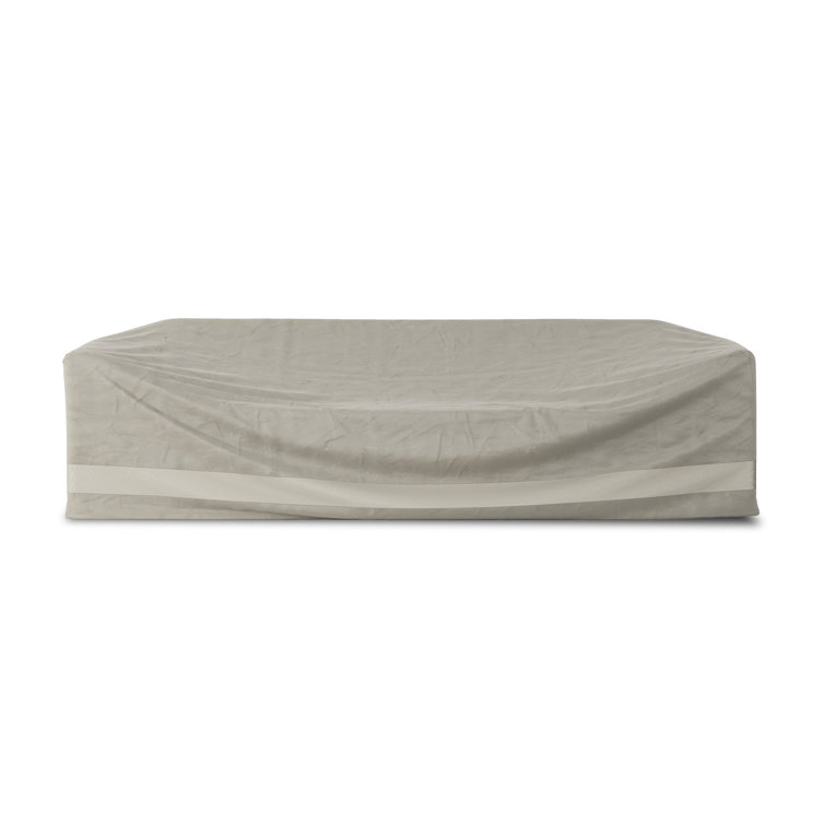 Beige Water-Resistant Outdoor Patio Sofa Cover with Zipper