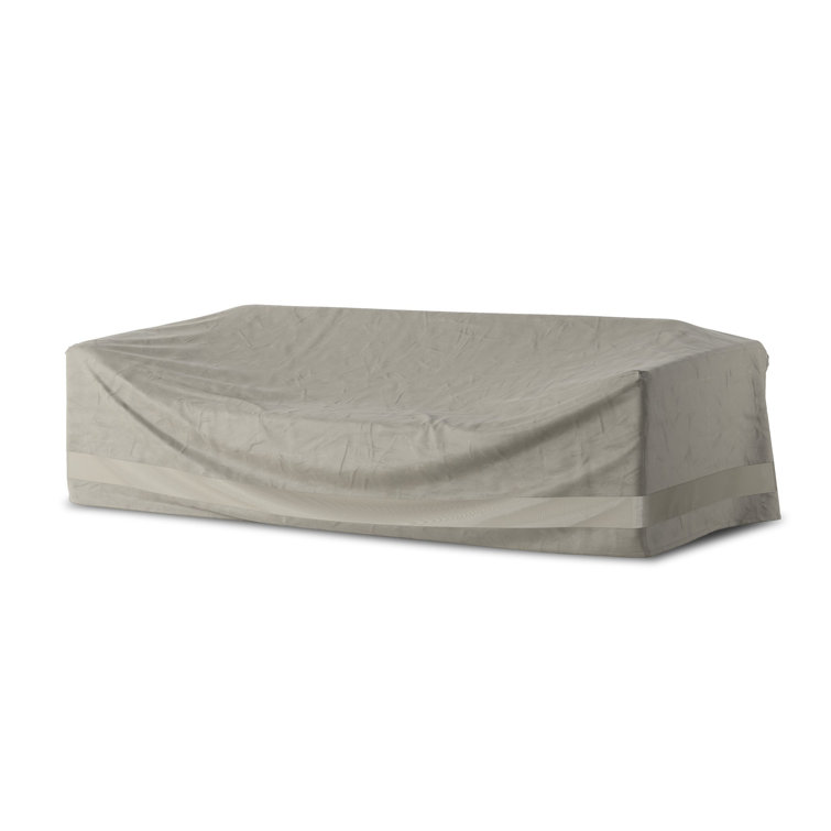 Beige Water-Resistant Outdoor Patio Sofa Cover with Zipper