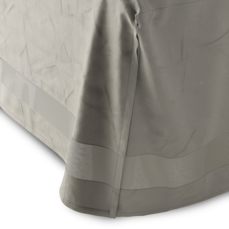 Beige Water-Resistant Outdoor Patio Sofa Cover with Zipper