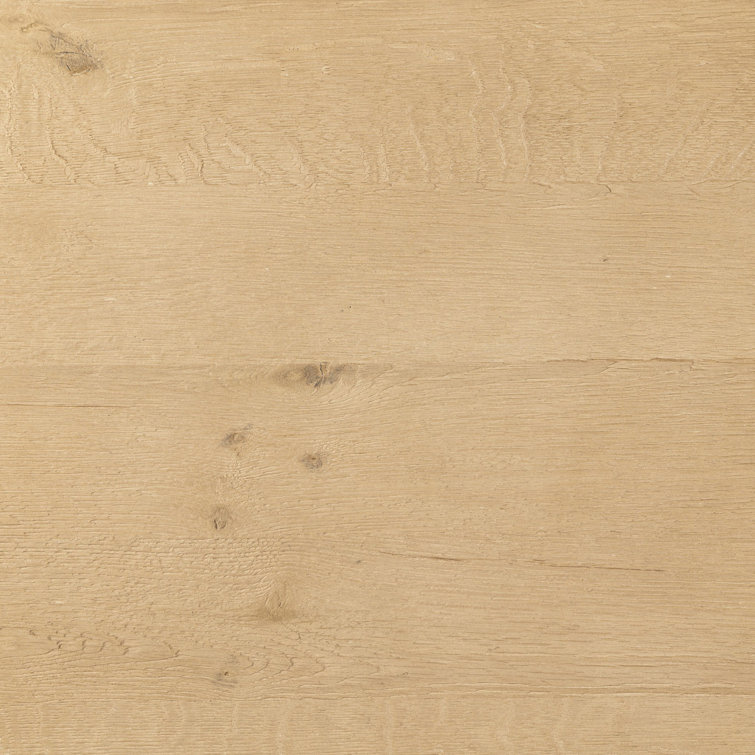 Worn Oak Round Coffee Table with Splayed Legs