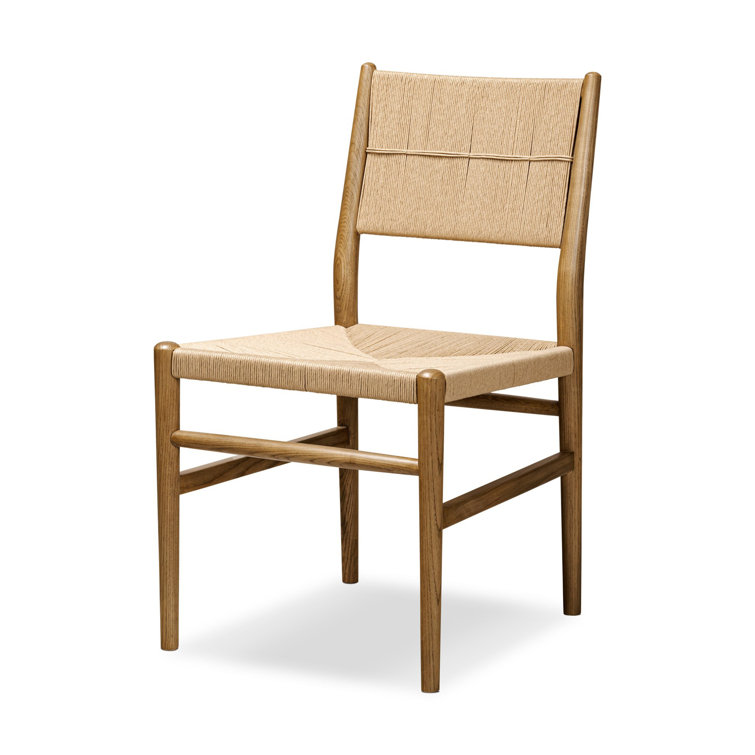 Amber Lewis Natural Paper Cord and Wood Dining Chair