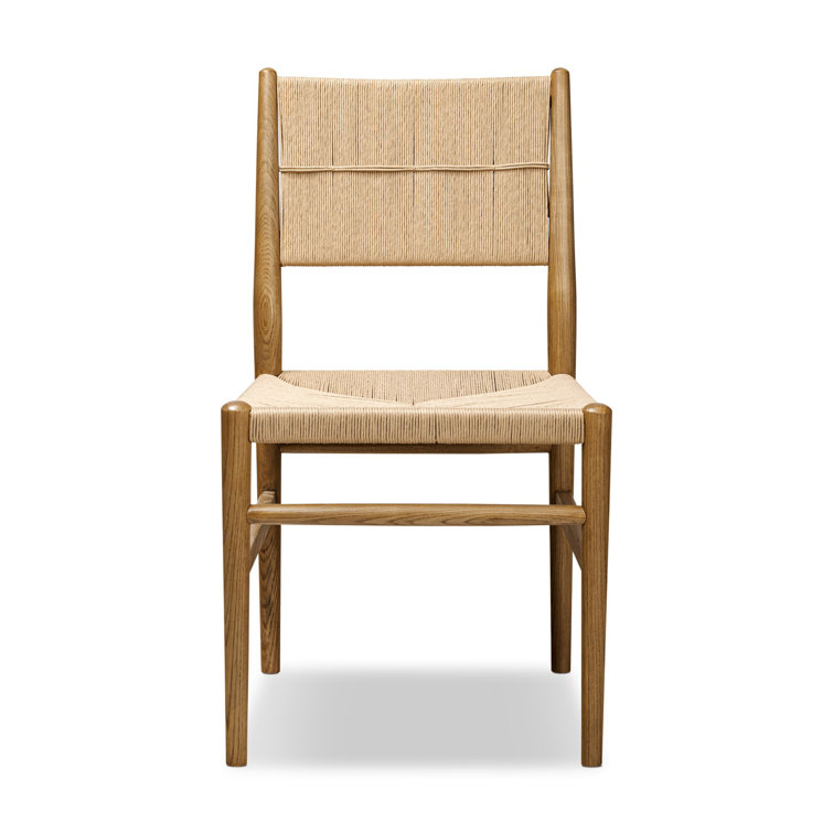 Amber Lewis Natural Paper Cord and Wood Dining Chair