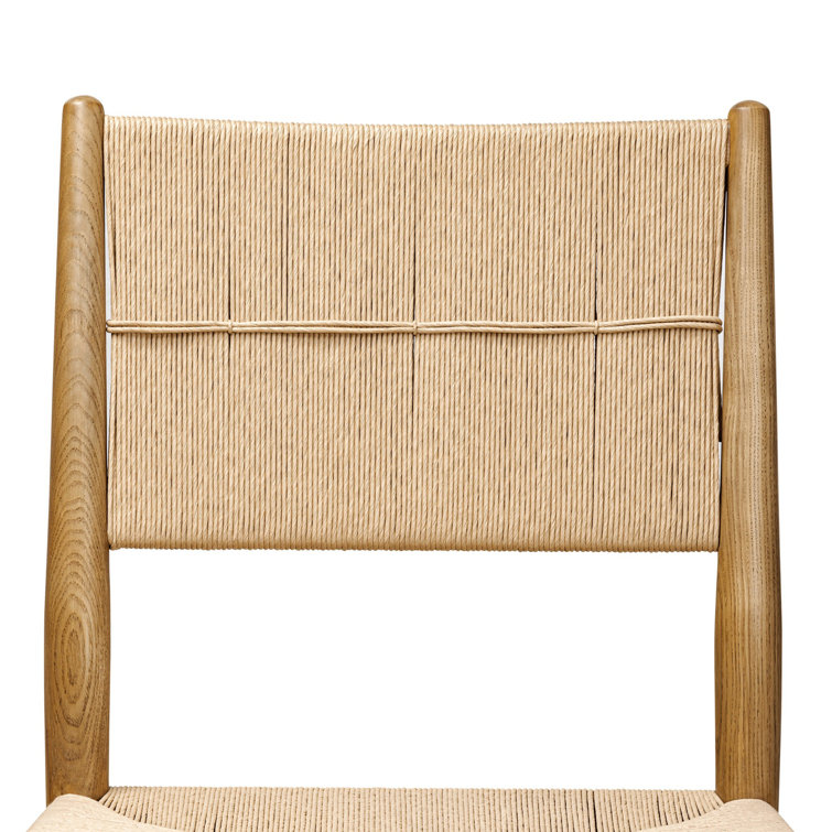Amber Lewis Natural Paper Cord and Wood Dining Chair