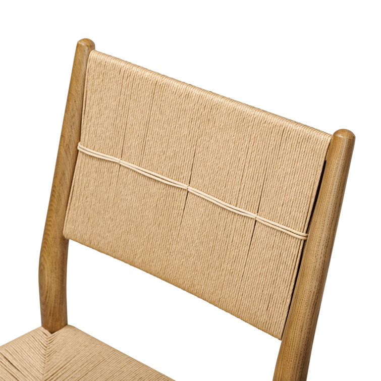 Amber Lewis Natural Paper Cord and Wood Dining Chair