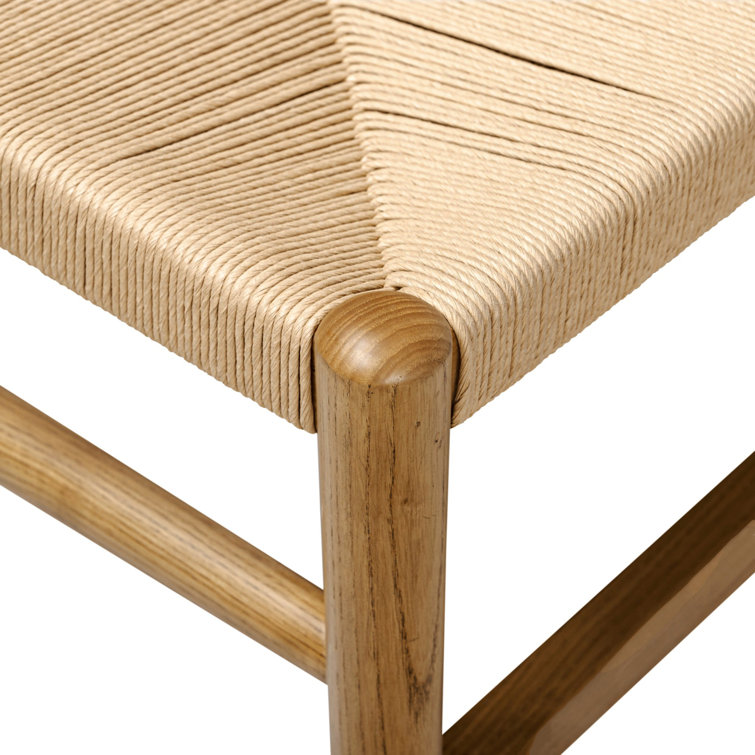 Amber Lewis Natural Paper Cord and Wood Dining Chair
