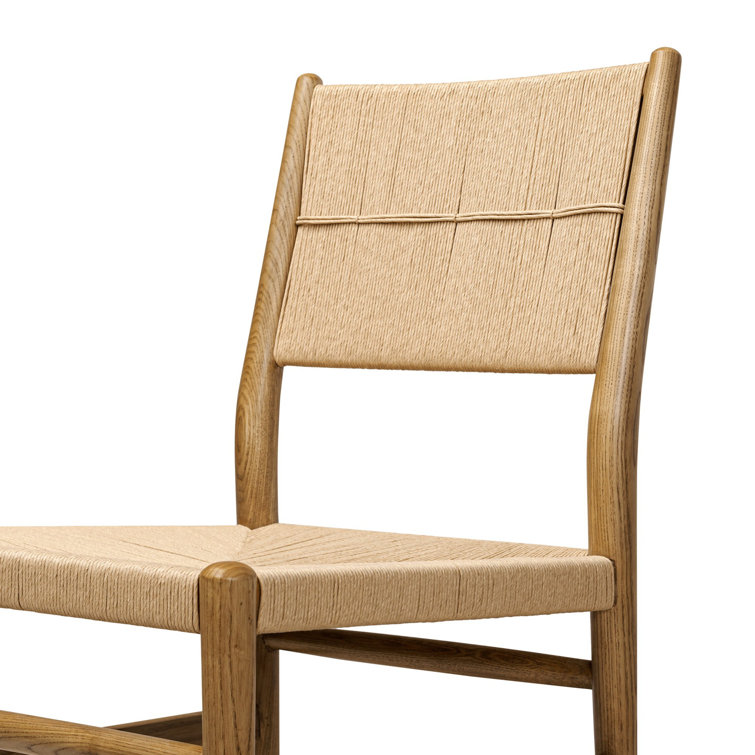 Amber Lewis Natural Paper Cord and Wood Dining Chair