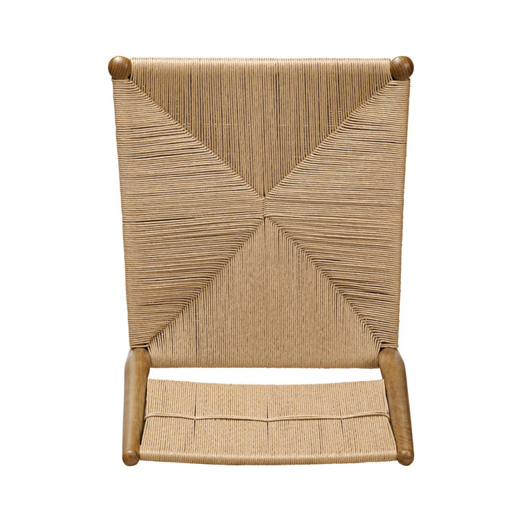 Amber Lewis Natural Paper Cord and Wood Dining Chair