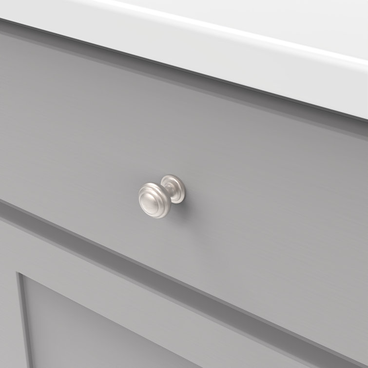 Stainless Steel Mushroom Cabinet Knob with Mounting Hardware