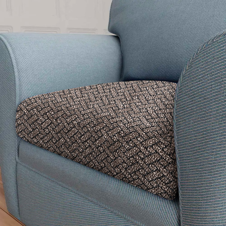 Venezia Brown Stretch T-Cushion Sofa Slipcover