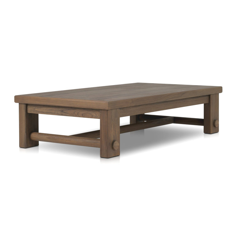 Lumi 65'' Ivory Teak Indoor/Outdoor Coffee Table
