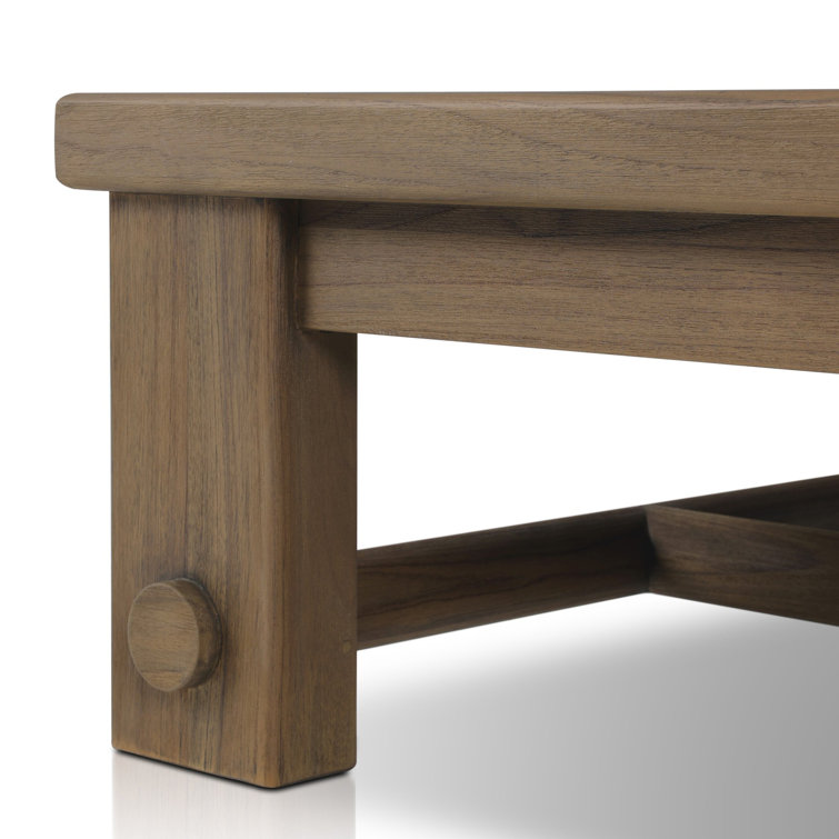 Lumi 65'' Ivory Teak Indoor/Outdoor Coffee Table
