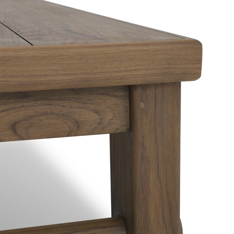 Lumi 65'' Ivory Teak Indoor/Outdoor Coffee Table