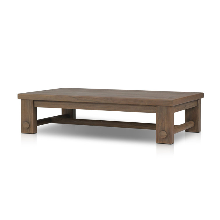 Lumi 65'' Ivory Teak Indoor/Outdoor Coffee Table