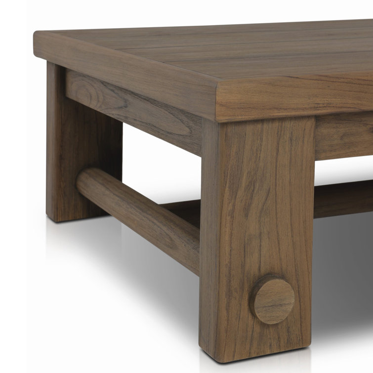 Lumi 65'' Ivory Teak Indoor/Outdoor Coffee Table