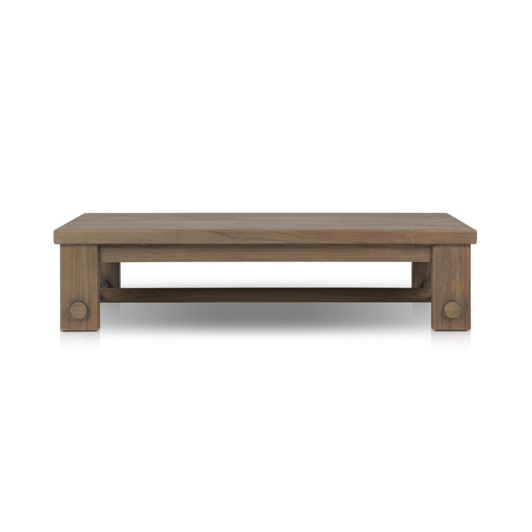 Lumi 65'' Ivory Teak Indoor/Outdoor Coffee Table