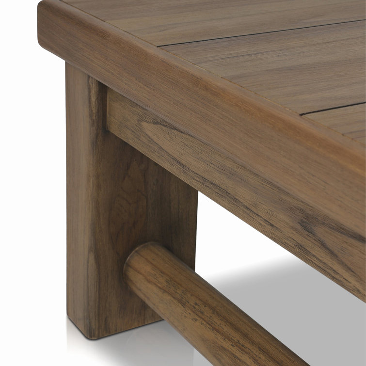 Lumi 65'' Ivory Teak Indoor/Outdoor Coffee Table