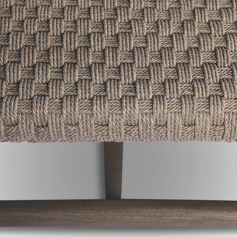 Savio Brown Woven Square Outdoor Coffee Table