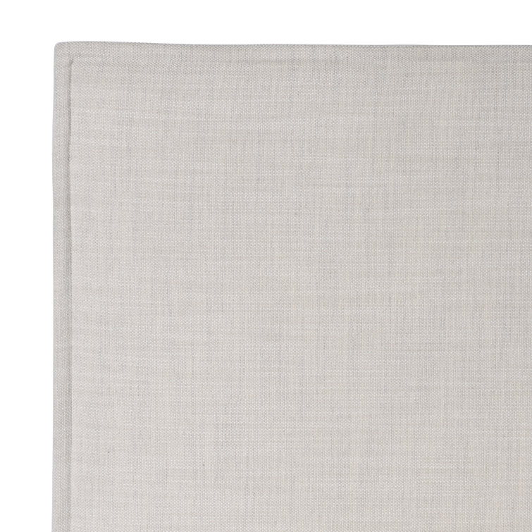 Transitional Greige California King Upholstered Bed with Wood Frame