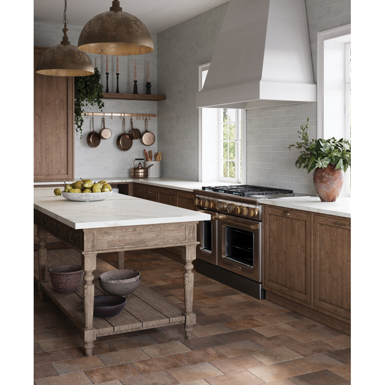 Glacier White Matte Porcelain Brick Look Wall & Floor Tile