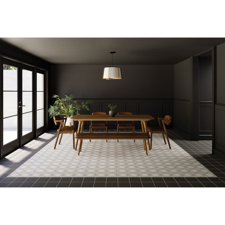 Rothko Matte Black Ceramic 9" x 9" Wall & Floor Tile