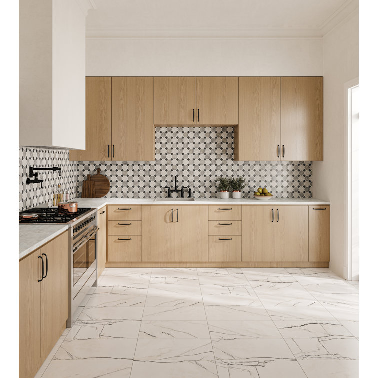 Gemma 24" x 48" Polished White Onyx Porcelain Tile