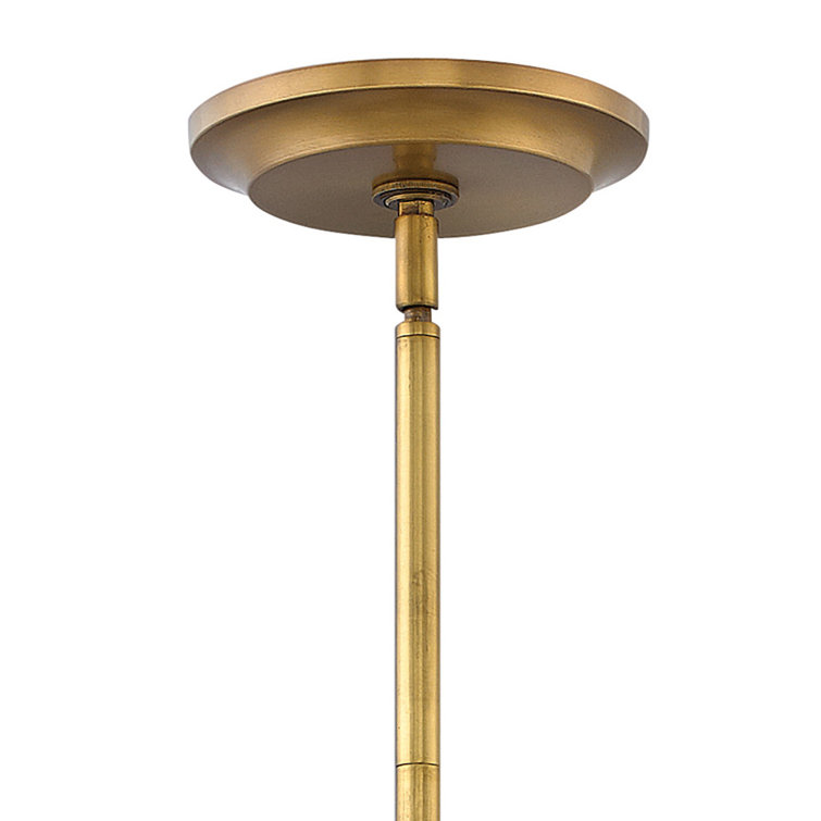 Gigi Heritage Brass & Satin Black 3-Light LED Drum Pendant