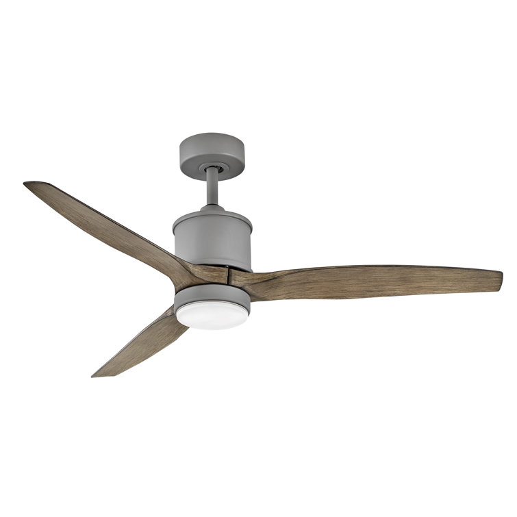 Graphite 52'' Ceiling Fan with Driftwood Blades and LED Light