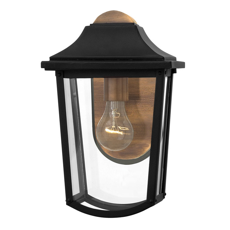 Burton Black and Copper Outdoor Wall Lantern