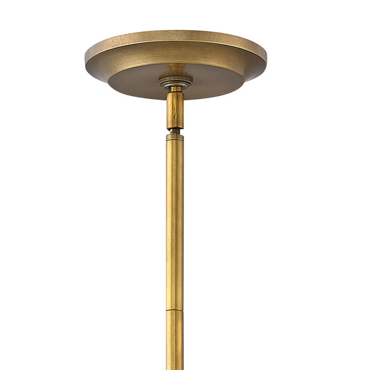 Heritage Brass 5-Light Fabric Drum Chandelier