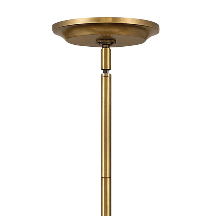 Heritage Brass & Satin Black LED 8-Light Drum Chandelier