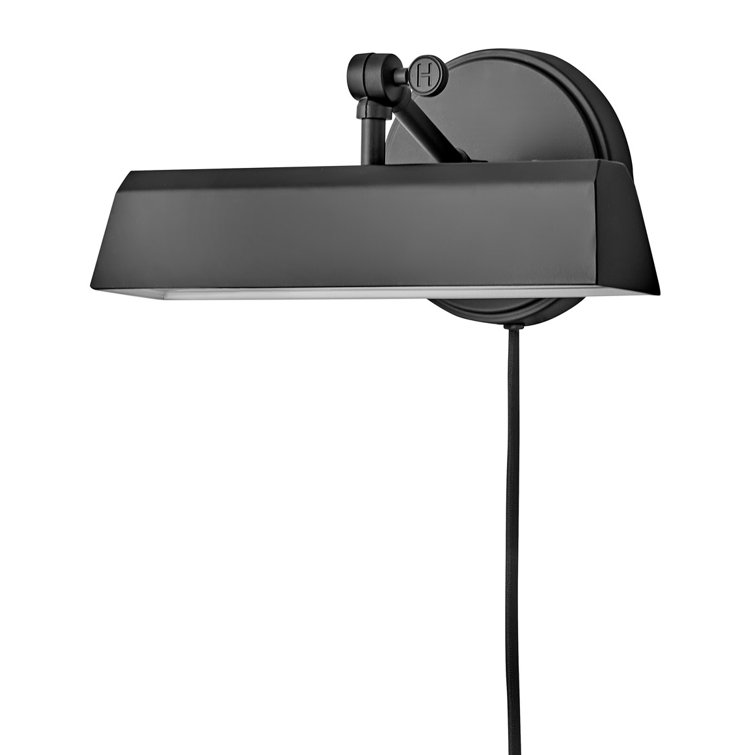 Black Dimmable Electric Wall Sconce with Plug